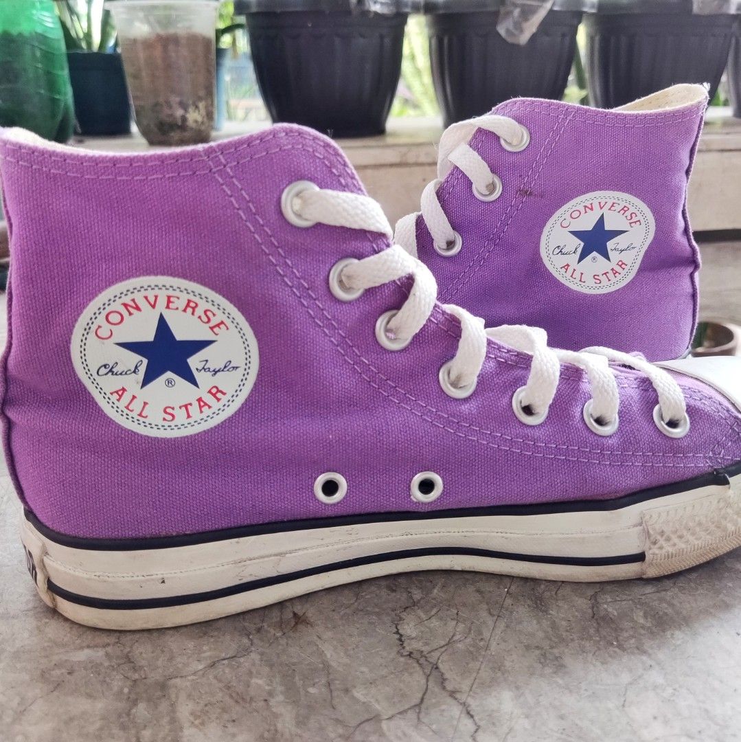 Purple converse hot sale chuck taylor womens