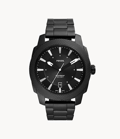 Cost SAVING Fossil Machine Three Hand Date Black Stainless Steel Watch 49mm FS5971 Men s Fashion Watches Accessories Watches on Carousell