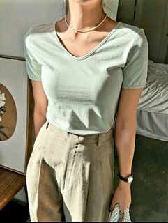 Rib knit Crop Top