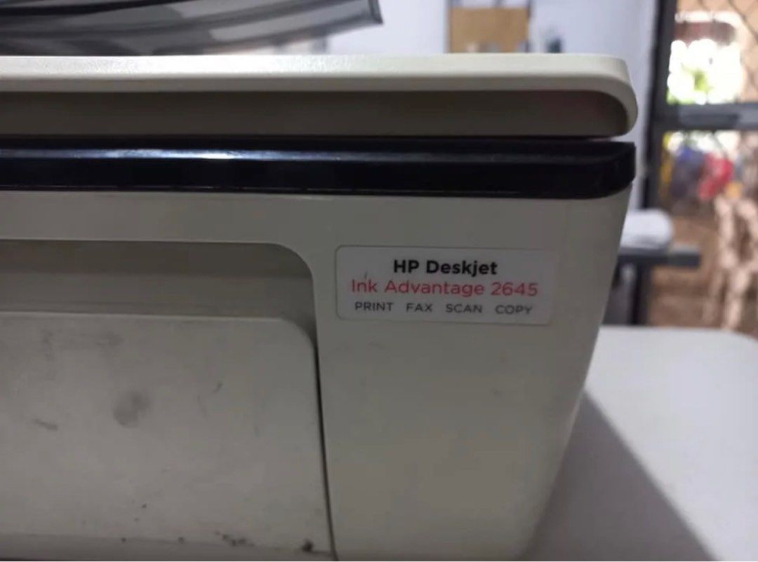 Defective HP Deskjet Ink Advantage Printer (Category: Printers, Scanners & Copiers) located in Las Pinas. Submitted by tyrone295 (Listing ID 1231593253, Image 1). Description: Sino po bumili ng sirang printer? Message niyo po ako. Pwede po pag-usapan jung magkano. Model: HP Deskjet Ink Advantage 2645 (print fax scan copy) Issue: ayaw na mag feed ng papel Loc. Talon Uno Las Pinas .