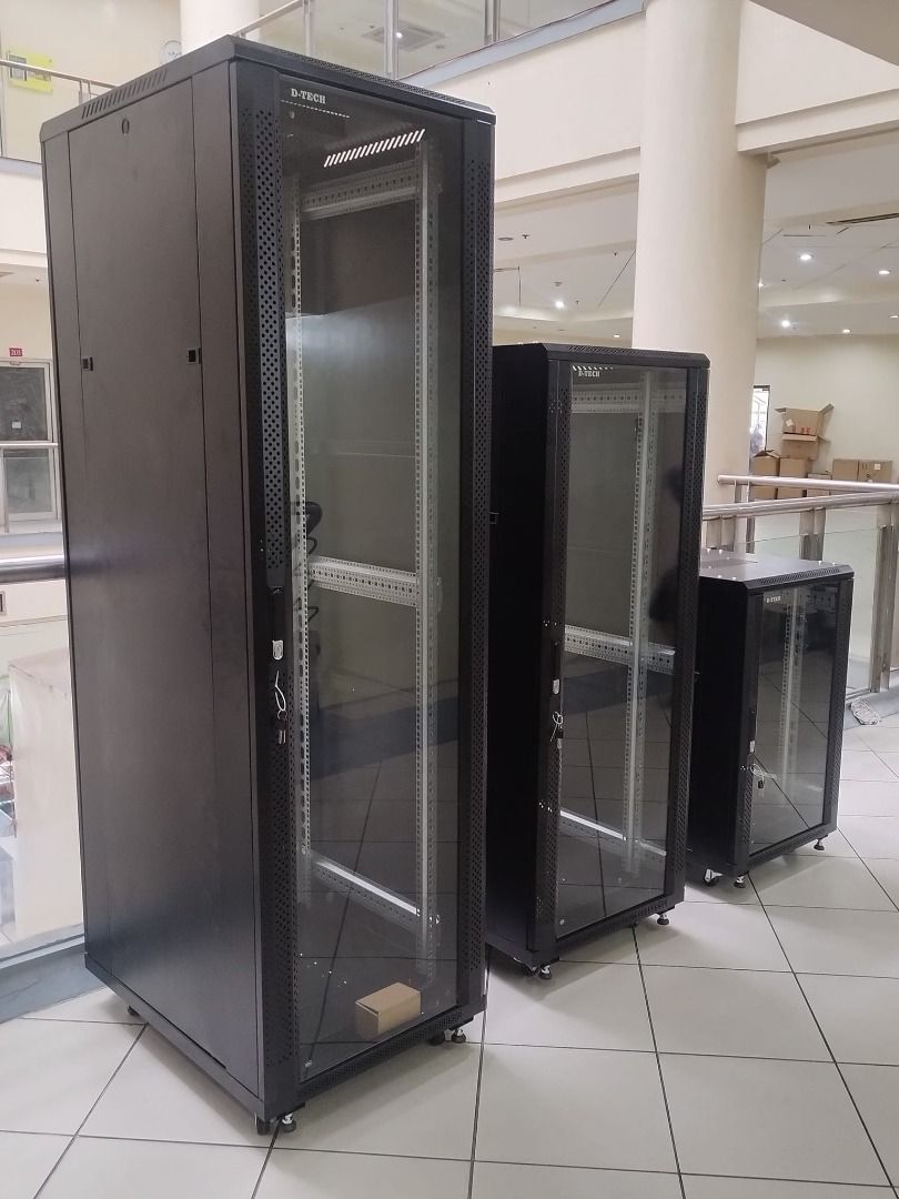 DTech Free Standing Network Data Server Rack, Furniture & Home Living, Furniture