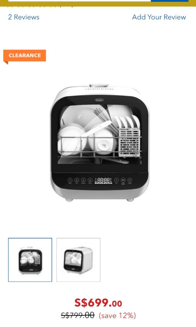 Europace portable top dishwasher review
