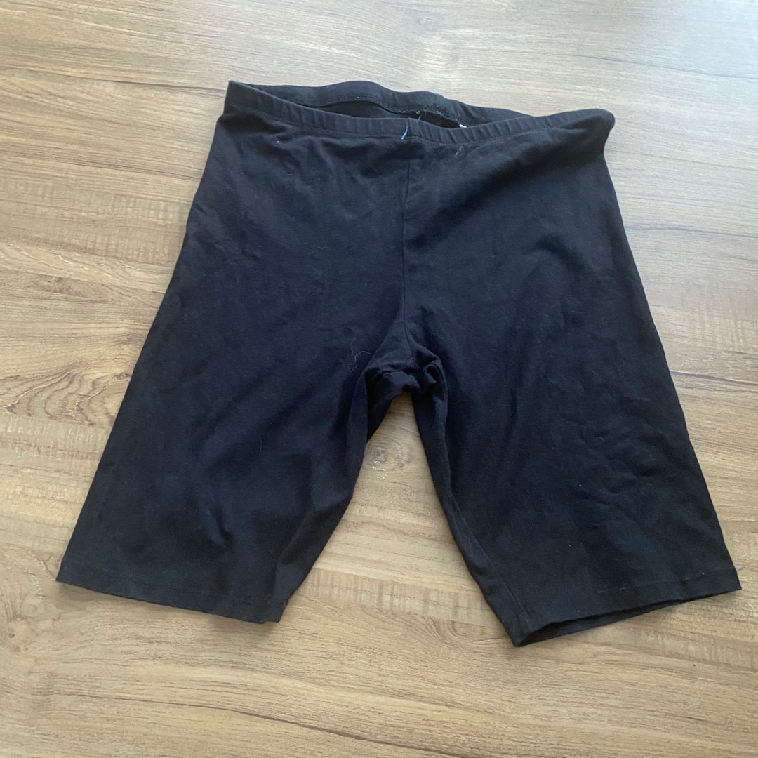Factorie black biker shorts gym yoga pants Men s Fashion Bottoms