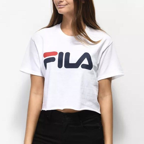 Fila white crop top
