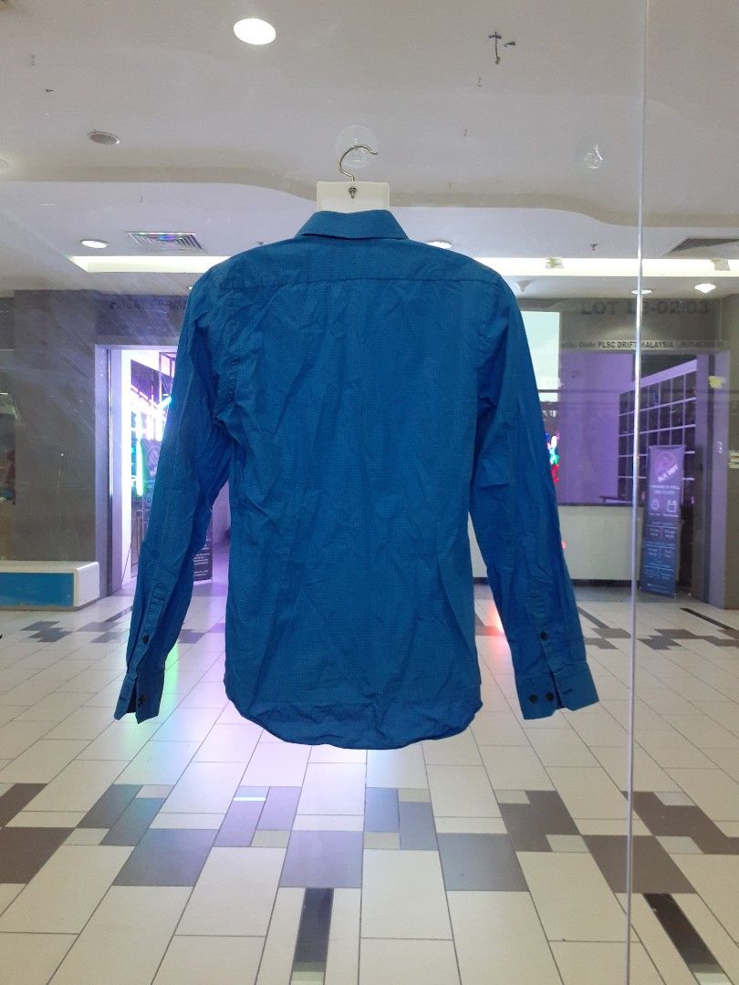 Express blue dress shirt new arrivals