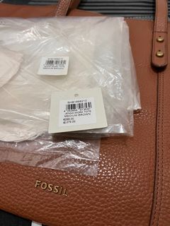 Fossil Jenna Work Tote Brown Bag