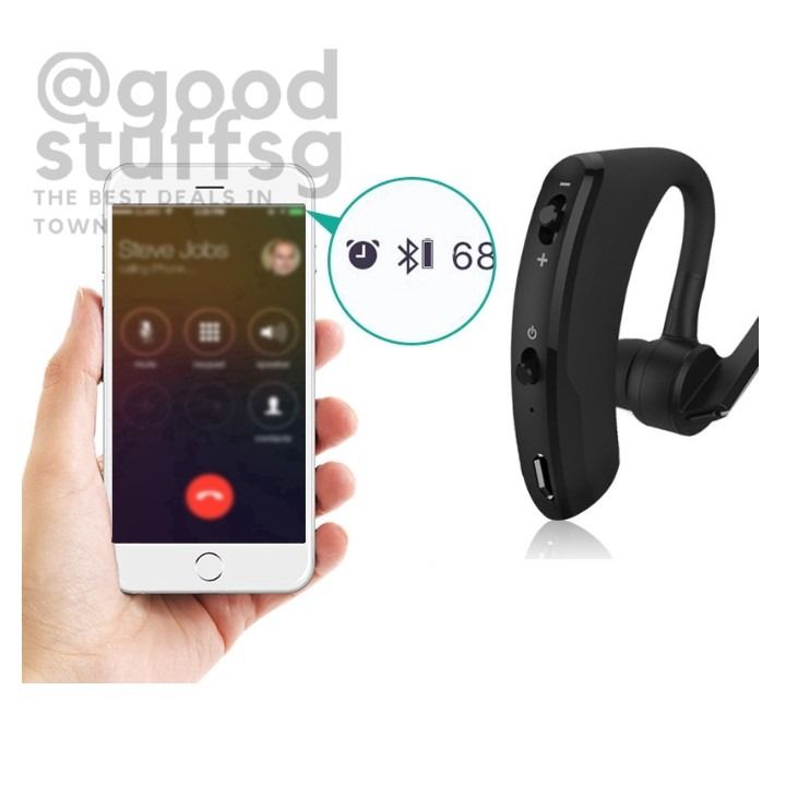 Bluetooth V4.1 V8S Business Bluetooth Headset Wireless Earphone Car Phone  Handsfree MIC Music for IPhone