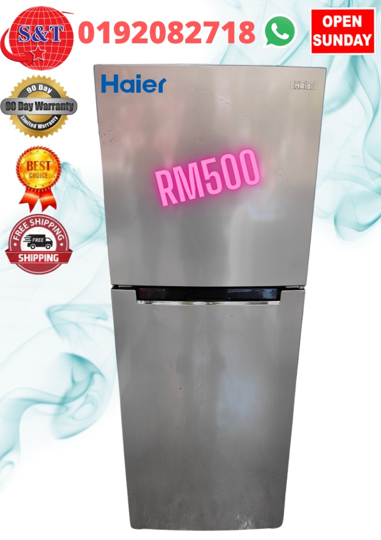 FRIDGE DOUBLE DOOR HAIER, TV & Home Appliances, Kitchen Appliances