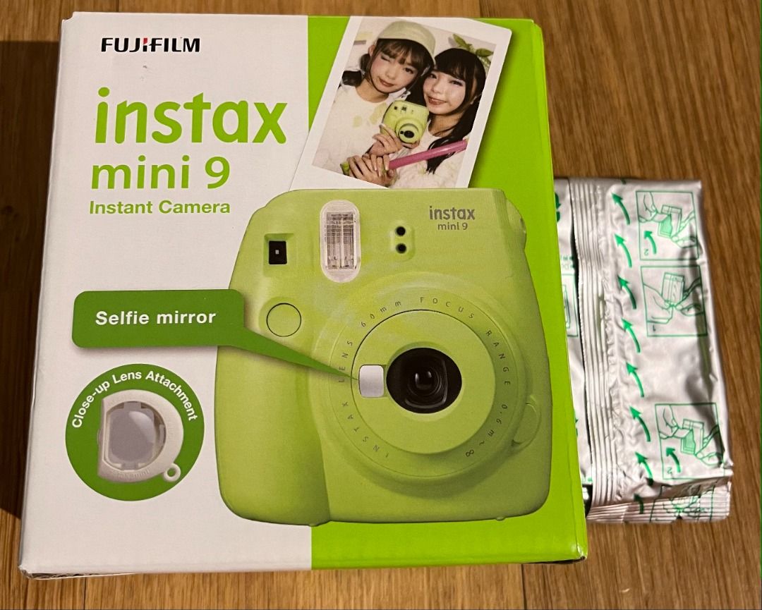 FUJIFILM Instax mini 9 lime green, Photography, Cameras on Carousell