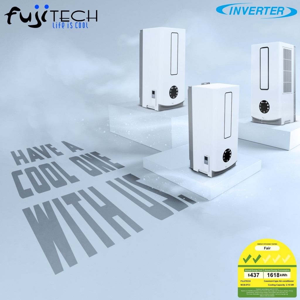 FUJITECH Casement aircon [NEW] [Casement] [Fujitech], TV & Home ...