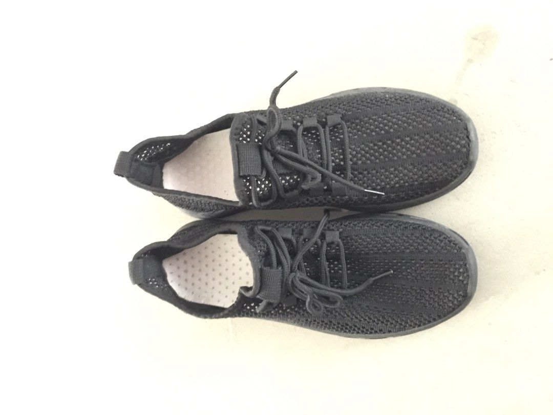 Full All Black running casual shoes sneakers mesh Men s Fashion