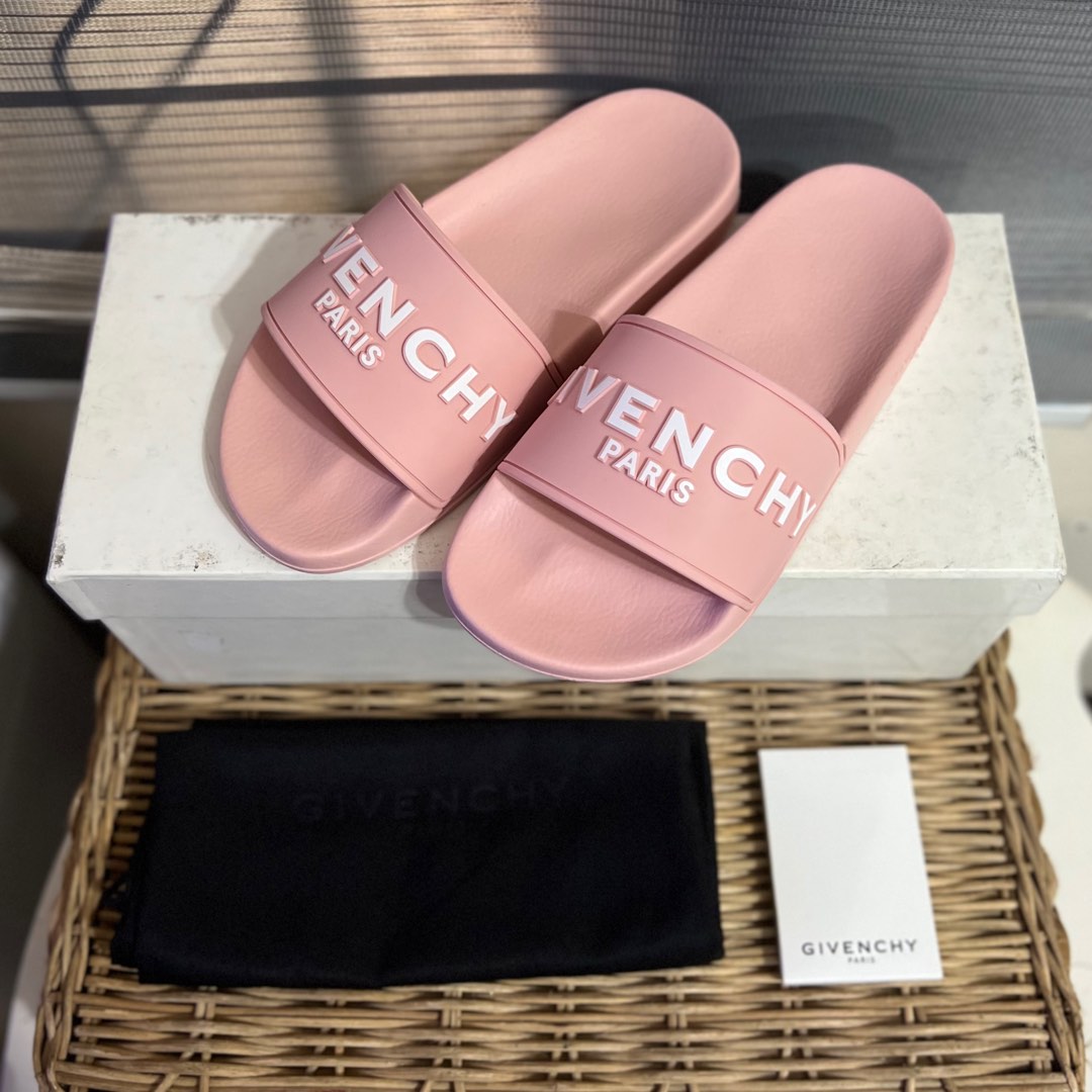 Givenchy Pool Slides Nude Pink Women s Fashion Footwear Flats
