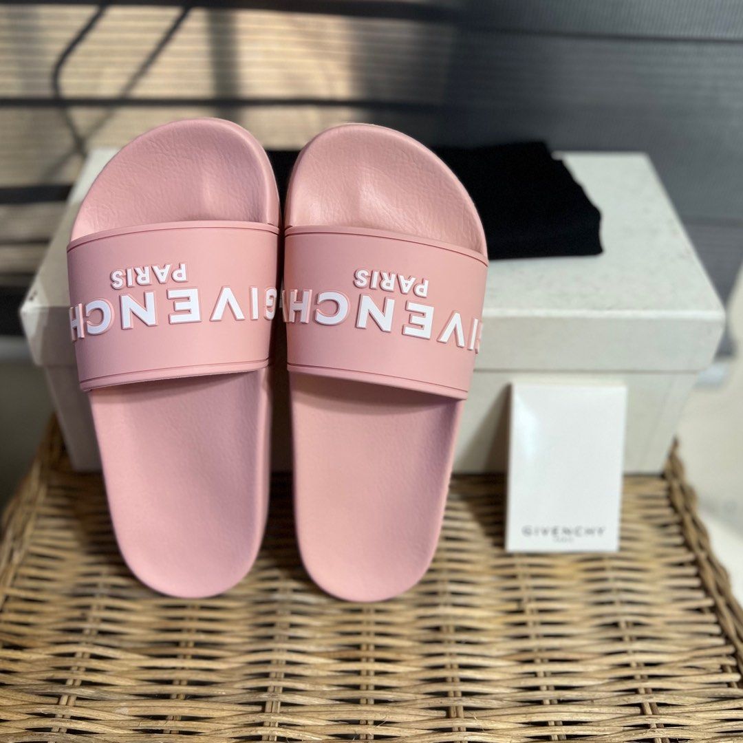 Givenchy light pink slides discount