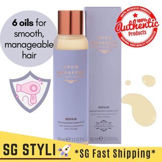 💯Grow Gorgeous Repair Heat Protection Leave in Oil 100ml *Heat Protection* *Ideal for Frizzy Hair* *2-3 Days Delivery*