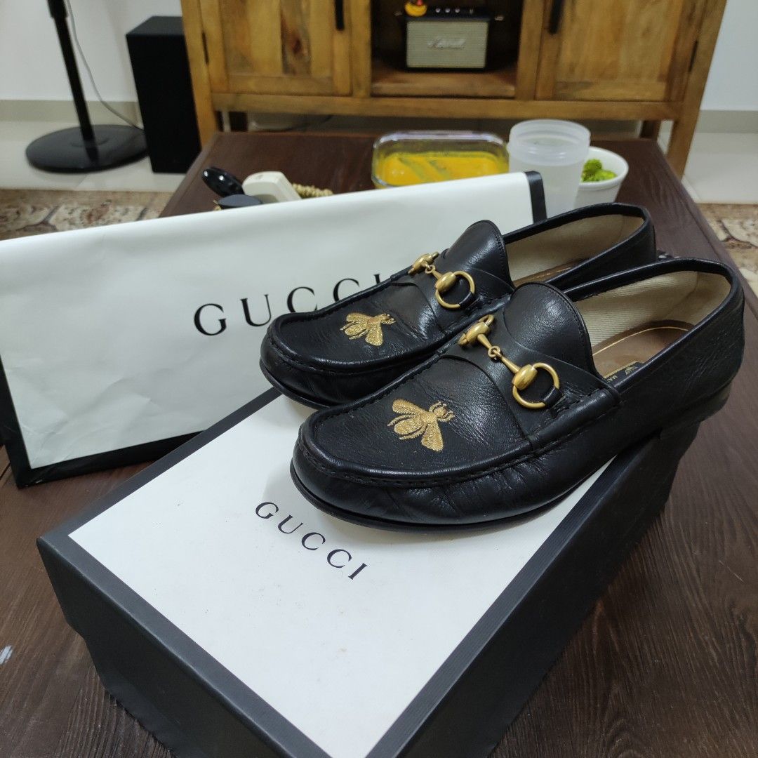 Gucci men's bee loafers shop