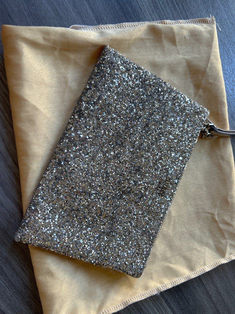 Glitter sales clutch bag