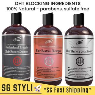 💯Hair Restoration Laboratories DHT Blocking Professional Shampoo/Conditioner 473ml *Sulfate Free* *2-3 Days Delivery*
