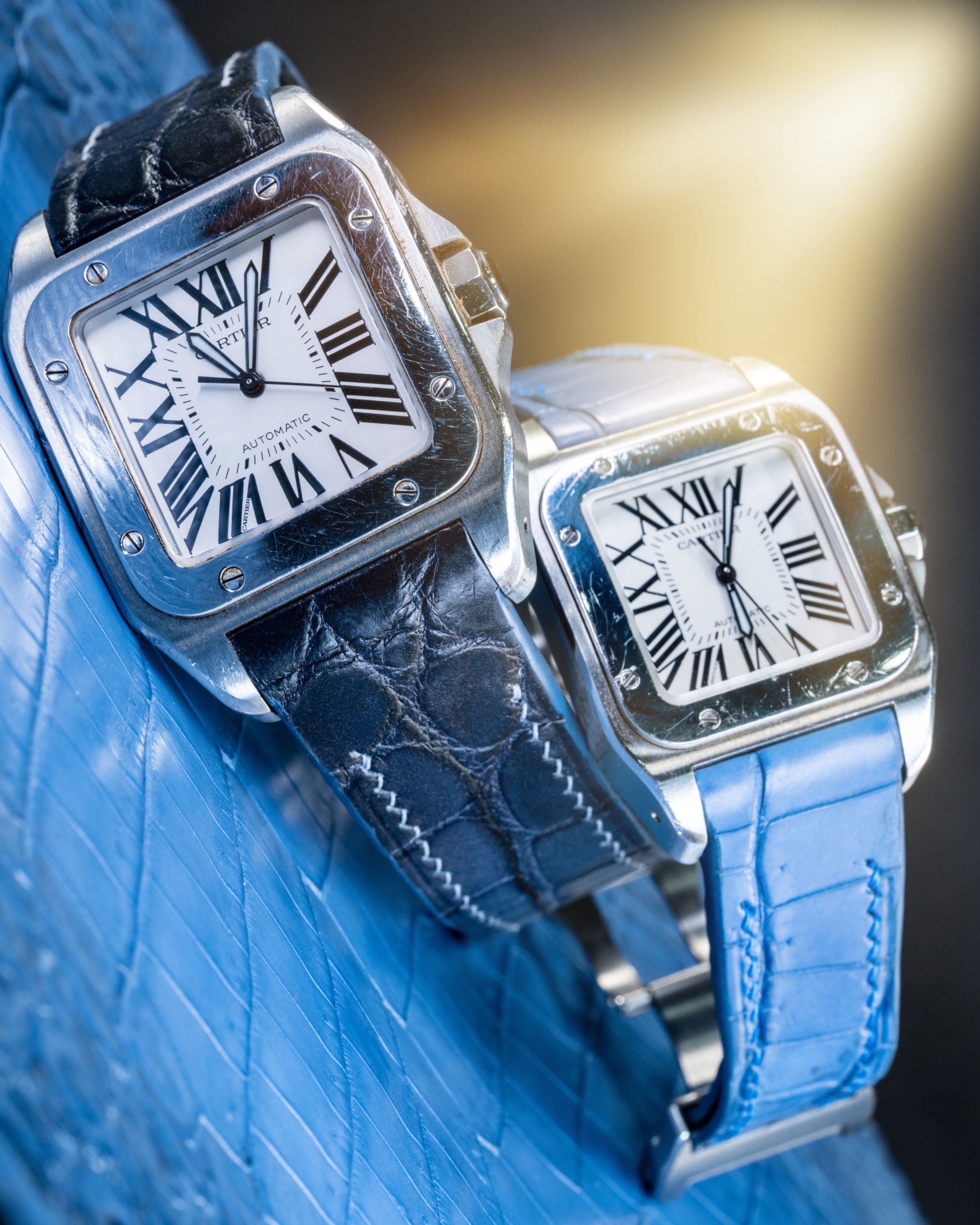 Cartier santos cheap nato strap