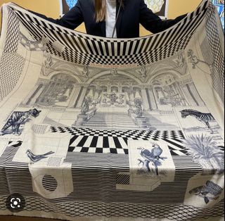 Hermes 140 Cashmere scarf Grand Theater63008844514818110