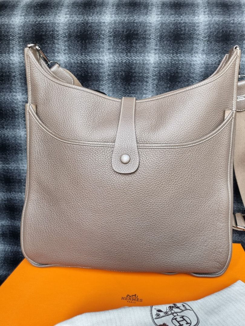 Hermes Evelyne rare TGM large travel crossbody -largest size, Luxury, Bags  & Wallets on Carousell