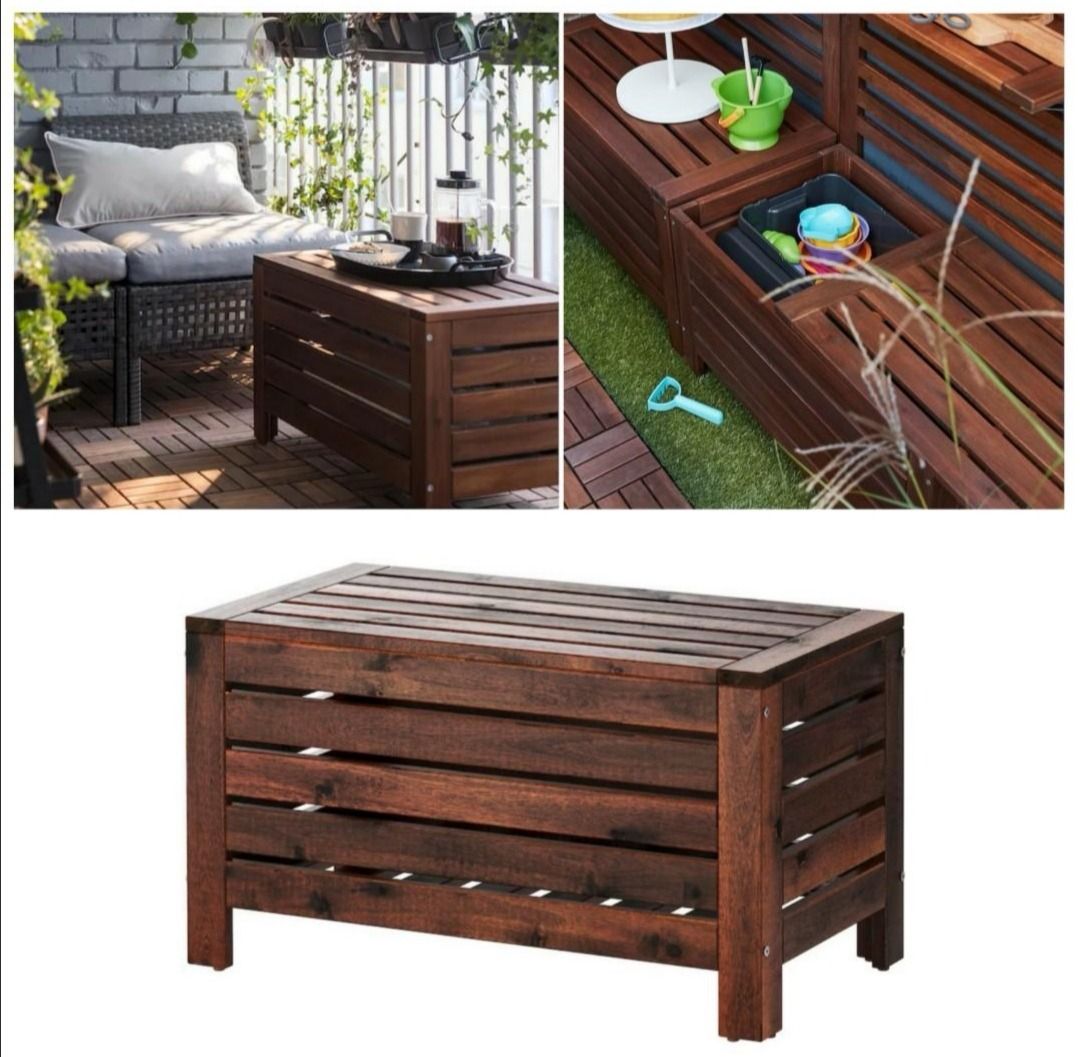 Ikea applaro outdoor storage box, Furniture & Home Living, Outdoor