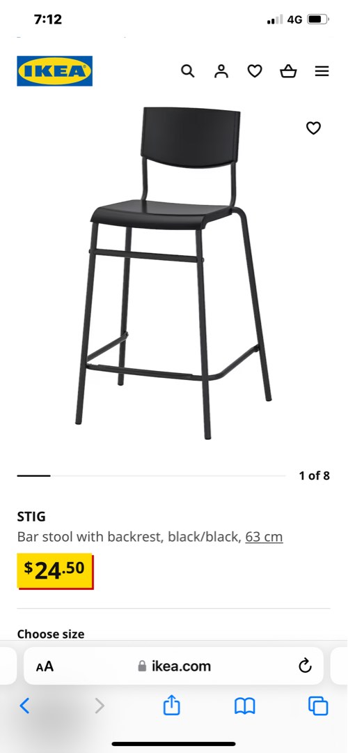 IKEA Chair high chair 3 for 30, Furniture & Home Living, Furniture