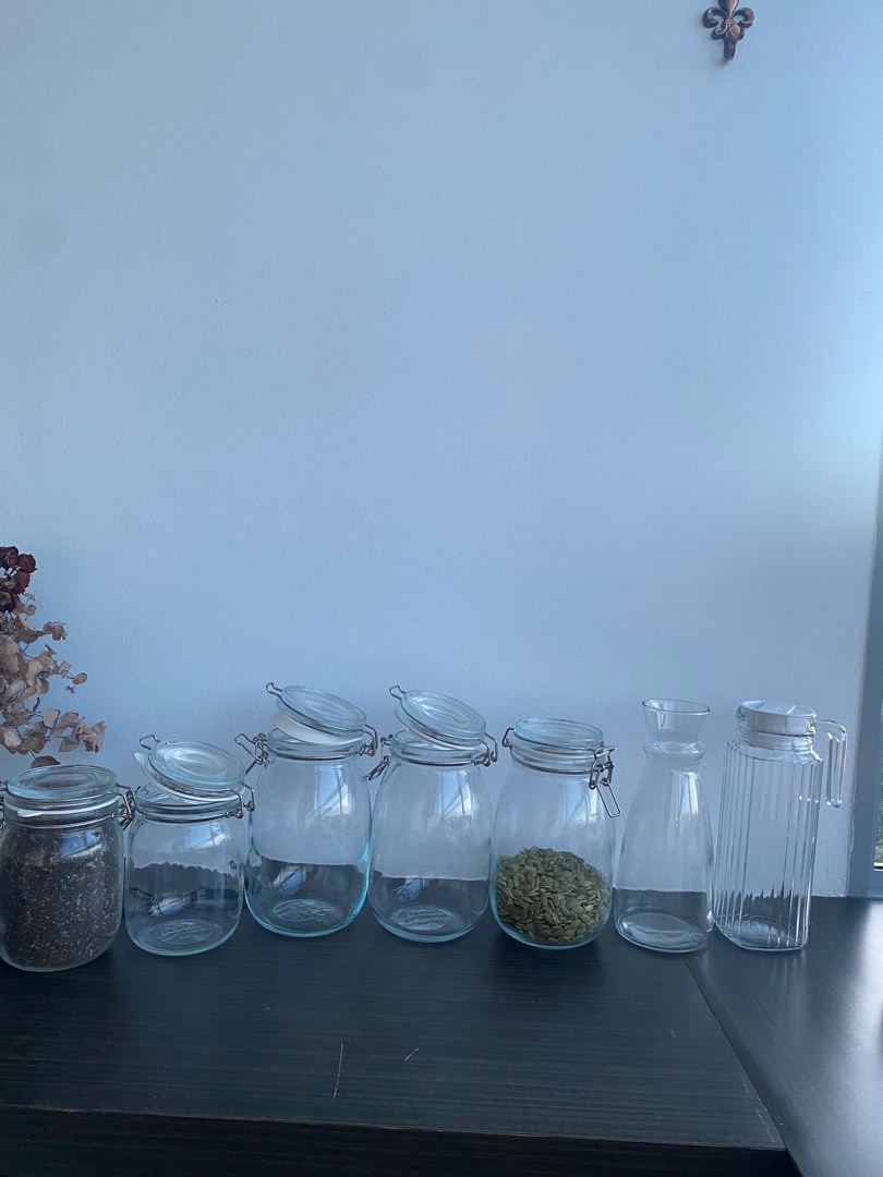 Ikea jars + vase, Furniture & Home Living, Kitchenware & Tableware, Water Bottles & Tumblers on
