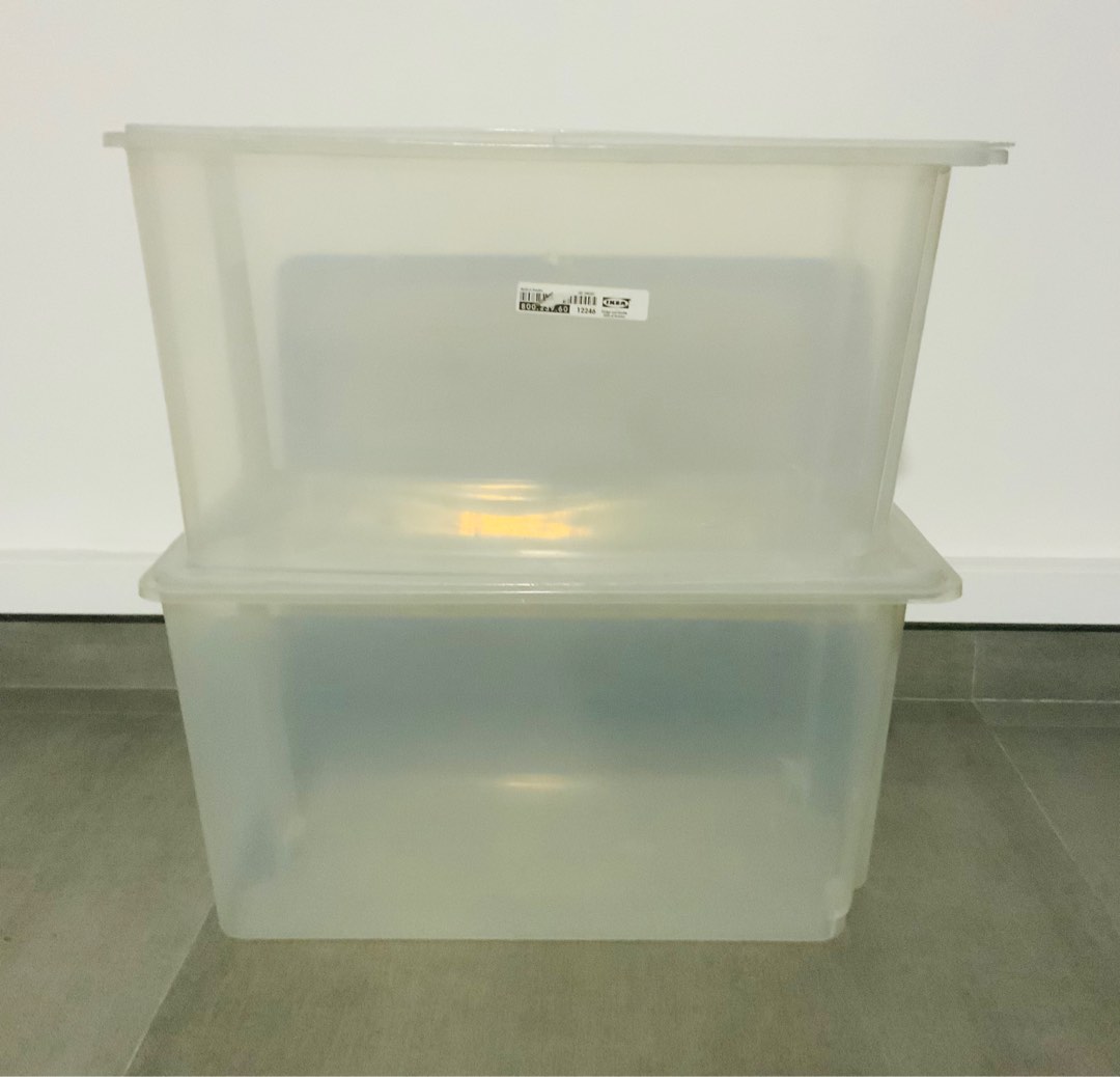IKEA Plastic Storage Box, Furniture & Home Living, Home Improvement & Organisation, Storage