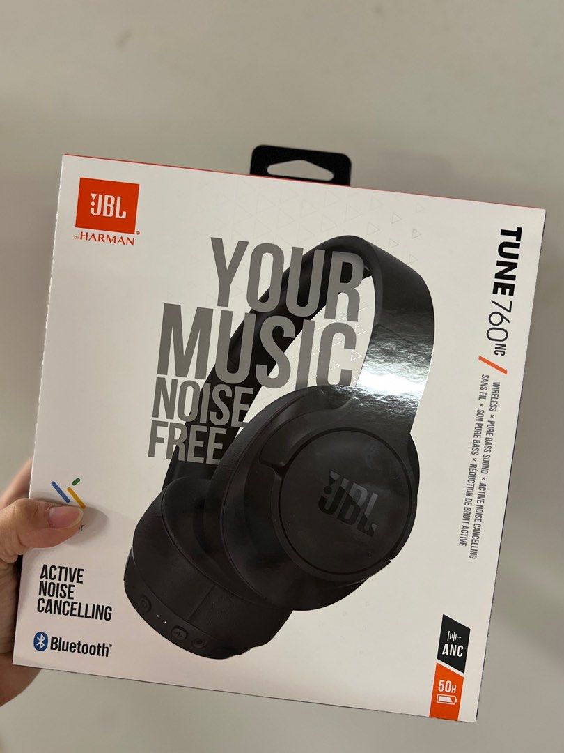 JBL TUNE 760NC Wireless Over-Ear ANC Headphones with Built-in