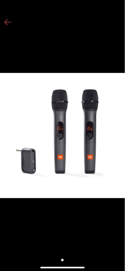 JBL Wireless Microphone, Audio, Microphones on Carousell