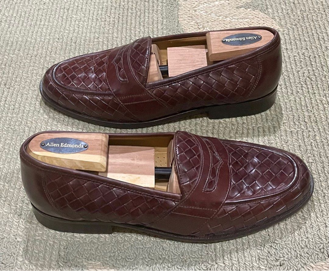 Johnston Murphy Woven Penny Loafers Men s Fashion Footwear