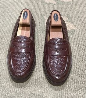 Johnston & Murphy Woven Penny Loafers
