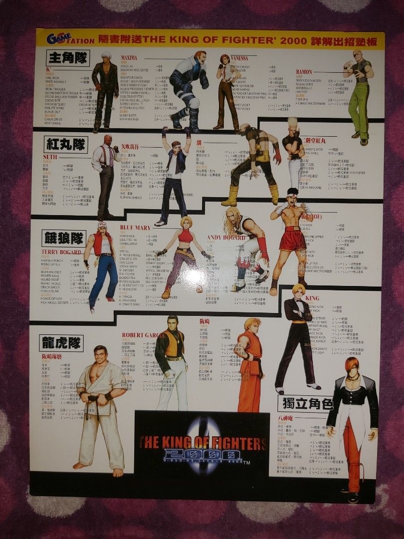 K' Maxima Vanessa Ramon Seth 矢吹真吾麟二階堂紅丸Terry Bogard Blue