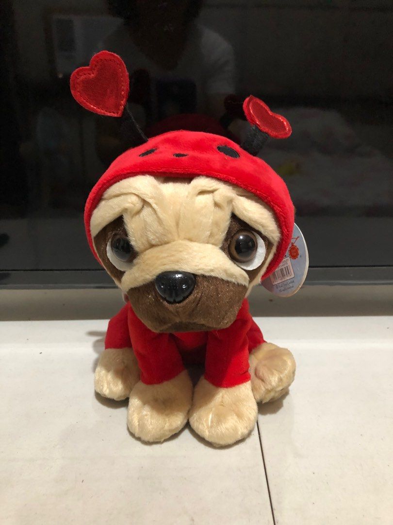 Keel Toys Pugsley rhe Pug Plush in Bumblebee Costume Hobbies Toys Toys Games on Carousell