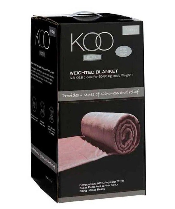 KOO Elite Weighted Blanket 6.8 kg (Pink), Furniture & Home Living