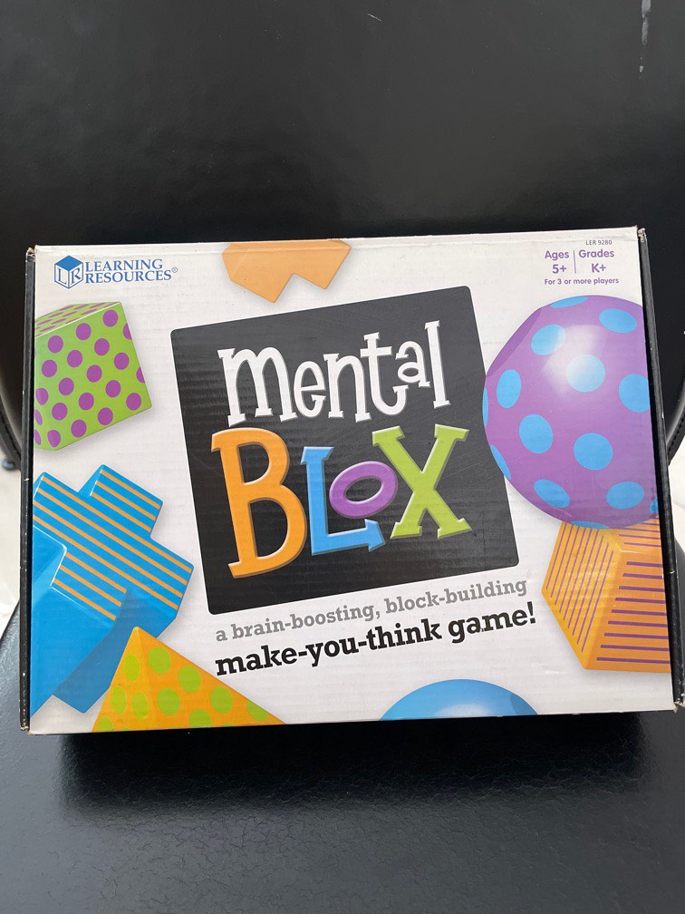 Learning Resources Gioco Mental Blox Jr. - Pensiero Critico, Risoluzione Problemi, Memoria, 26 Lettere Minuscole, 20 Sfide, per Bambini da 4 Anni