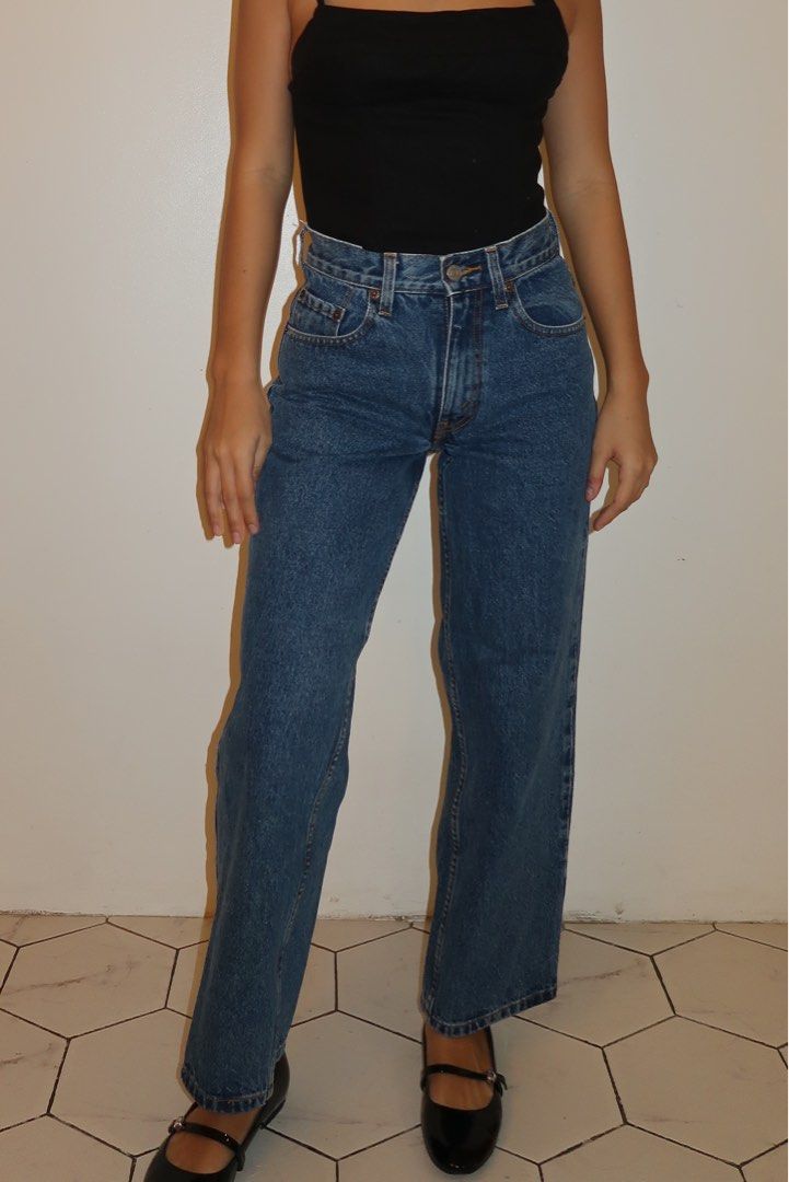 Levis 550 high waisted jeans discount