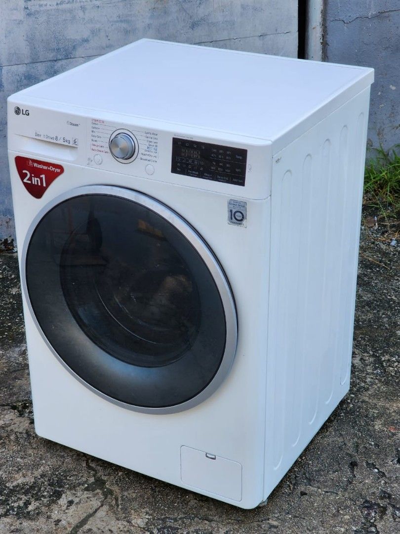 LG inverter direct drive combo 2 in 1, TV & Home Appliances, Washing