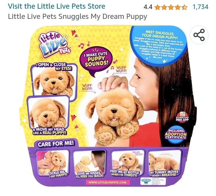 Little live pet snuggles my dream puppy Hobbies Toys Toys
