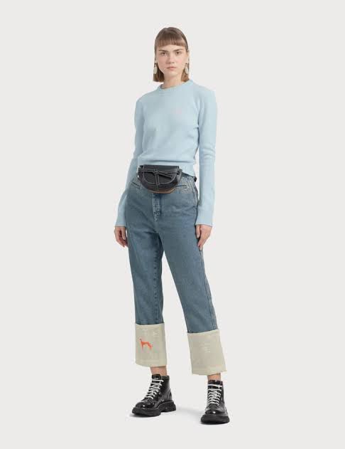 Loewe fisherman logos jeans (Category: Jeans) located in Sebaste. Submitted by thingzzss (Listing ID 1231579785, Image 1). Description: Size 34 Waist: 28.0” / 71cm Rise: 11.8” / 30cm Inside leg : 26.0” / 66cm Leg length: 37.2”/ 94.5cm Leg opening: 15.7” /40cm.