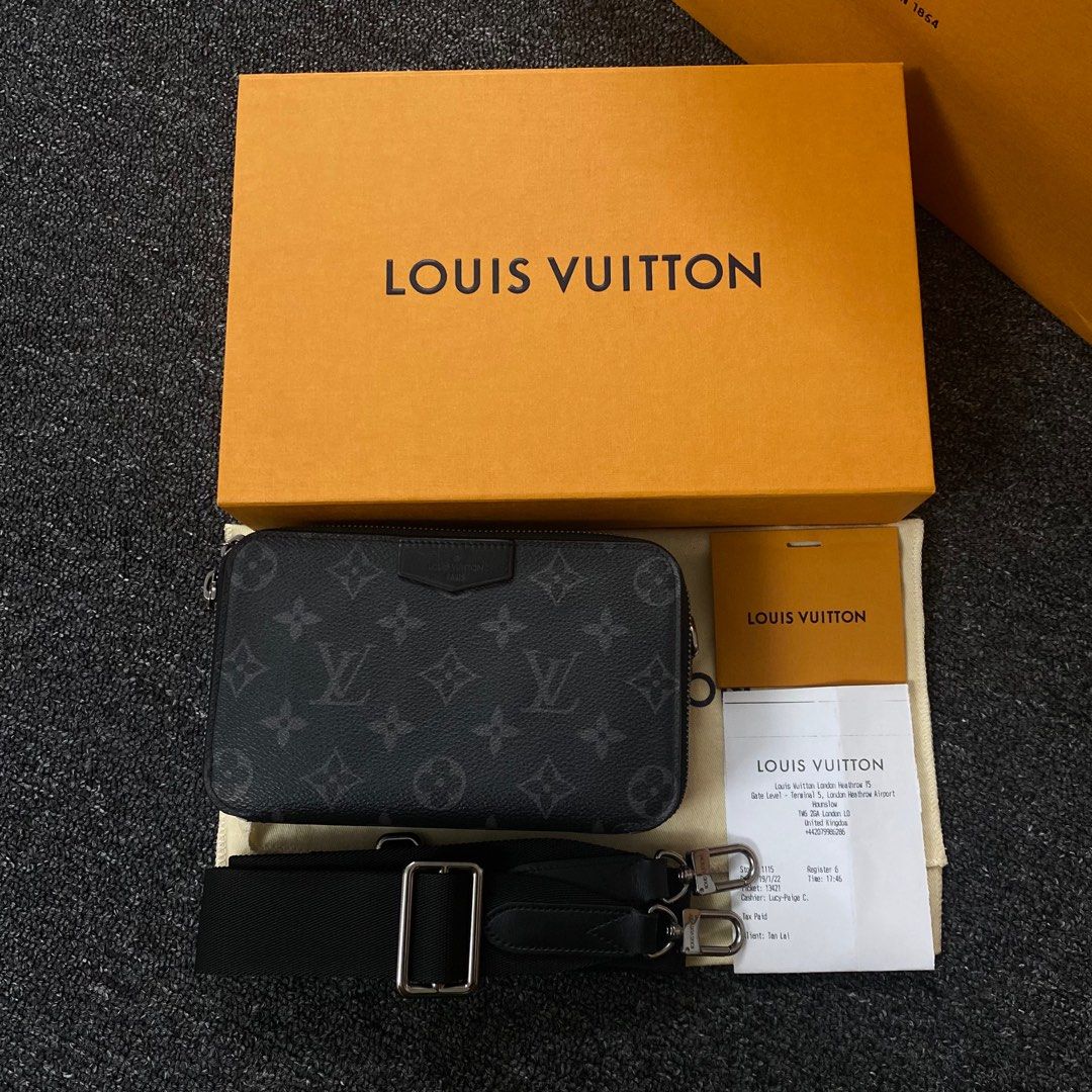 Louis Vuitton Unisex LV Alpha Wearable Wallet Monogram Eclipse