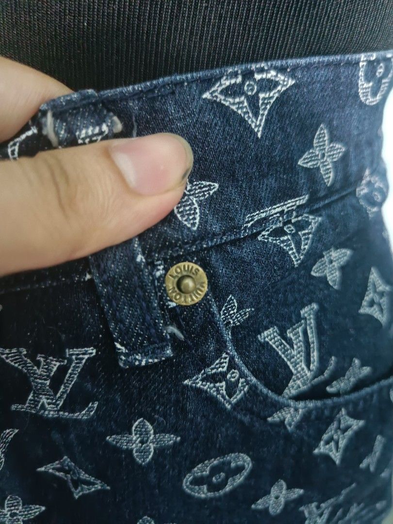 LOUIS VUITTON skirt jupe gonna monogram #36