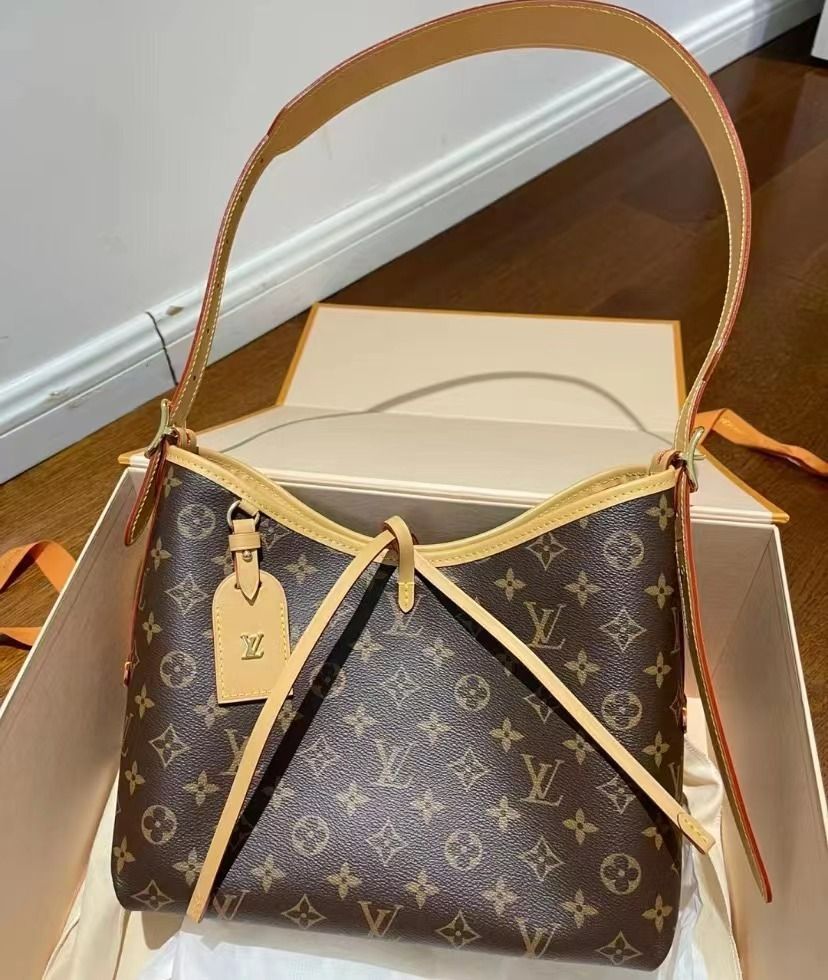 LV Carryall pm with receipt, Luxury, Bags & Wallets on Carousell