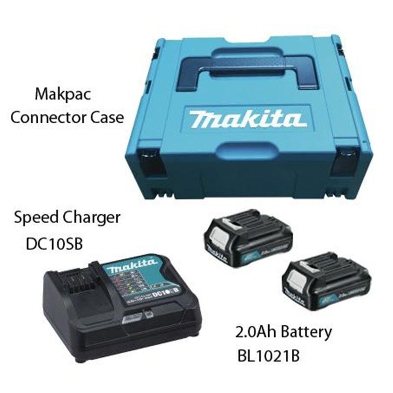 Carregador de Bateria MAKITA DC10SB 197362-6 12V CXT Bivolt