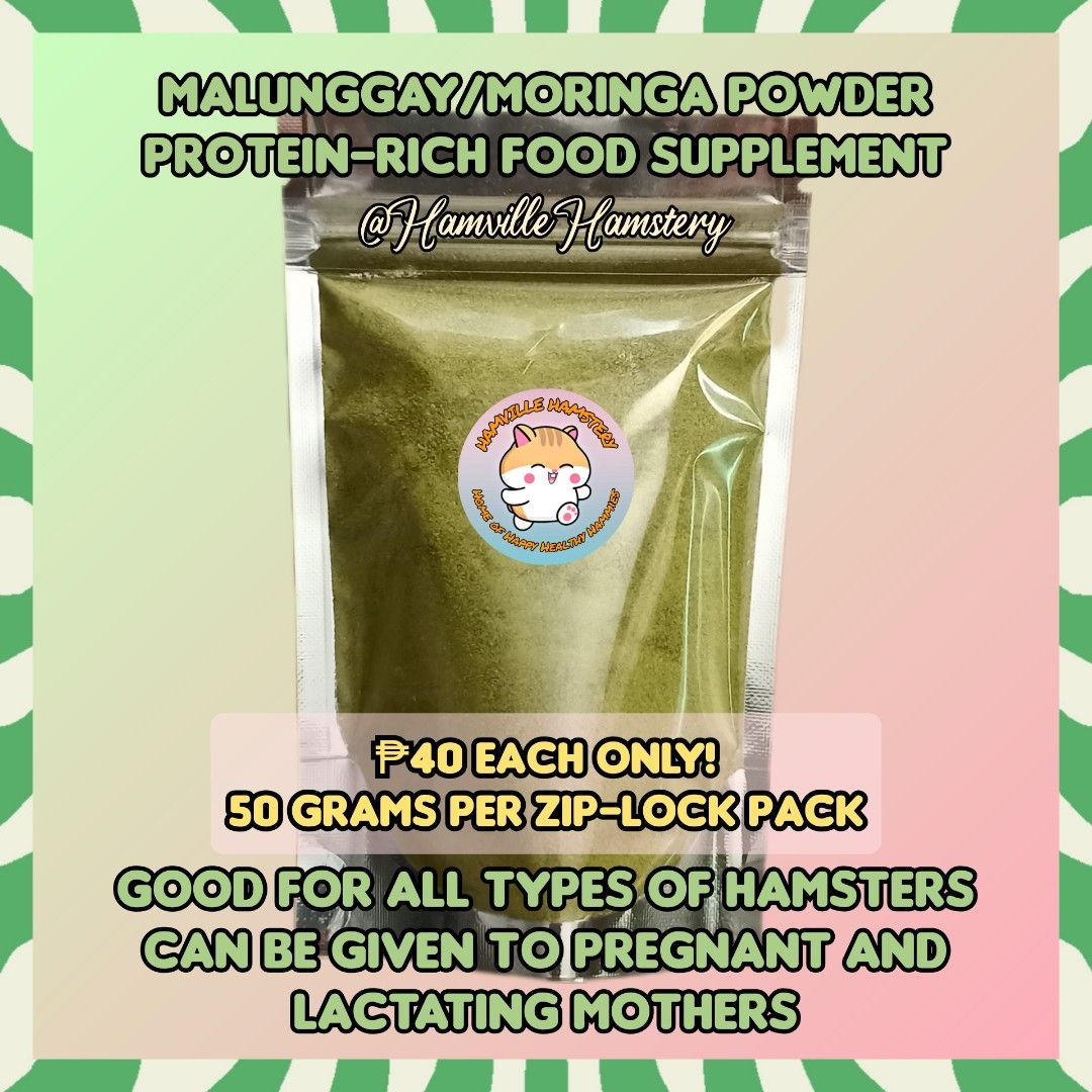 Malunggay Moringa Powder Health Supplements for Hamsters, Guinea Pigs