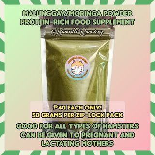 Malunggay Moringa Powder Health Supplements for Hamsters, Guinea Pigs, Dogs, Cats, and other Pets