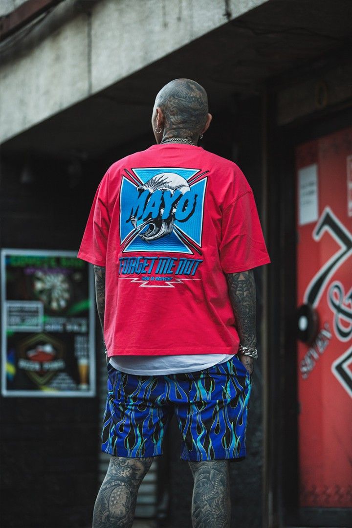 買い誠実 mayo_fgmn ☆2023SS MAYO Hawk Embroidery Short Sleeve Tee, 男 トップス