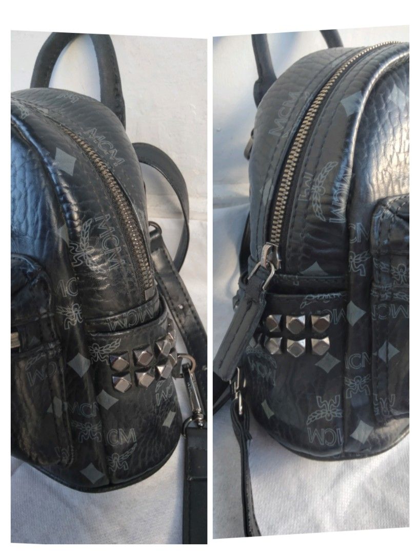Mcm Mini Backpack Authentic Second Branded, Barang Mewah, Tas & Dompet