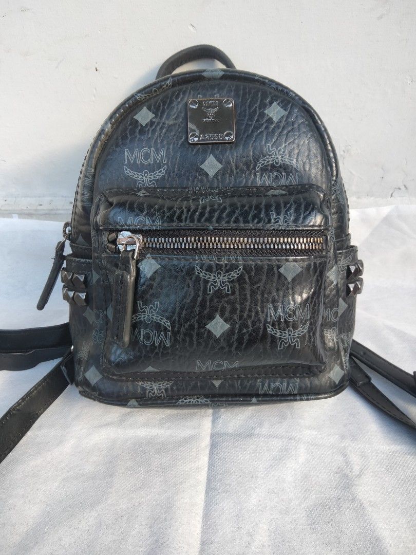 Mcm Mini Backpack Authentic Second Branded, Barang Mewah, Tas & Dompet