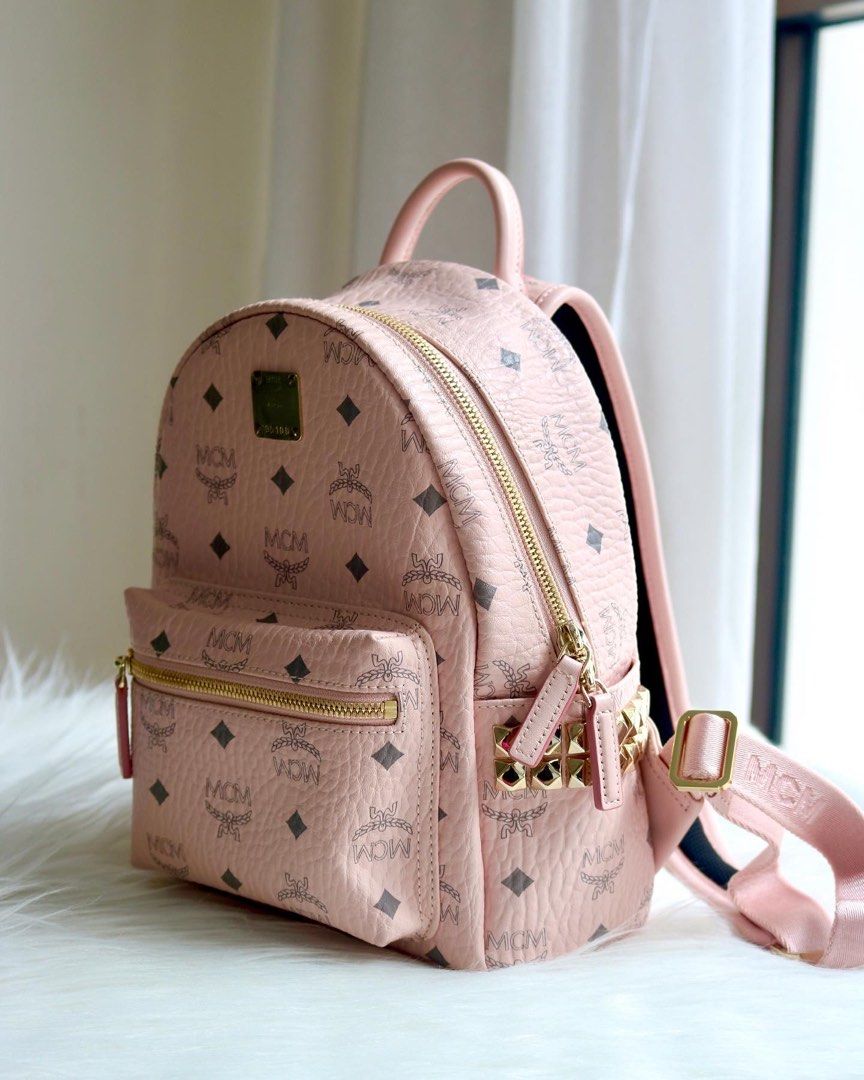 MCM Mini Stark Backpack, Luxury, Bags & Wallets on Carousell